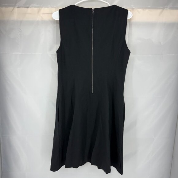 Spanx Women L Perfect Fit & Flare Dress Short Length Sleeveless Black Slimming - Picture 3 of 9